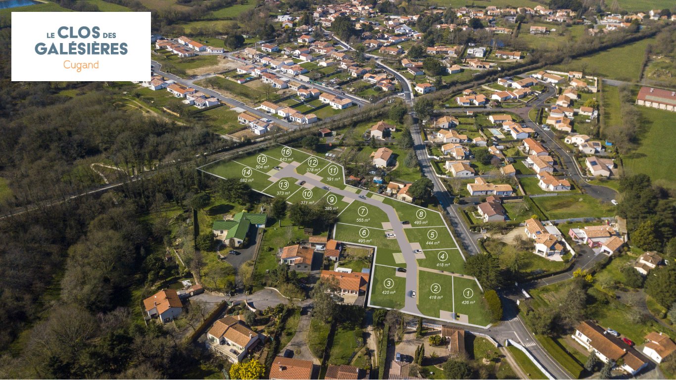 Le clos des Galésières - Vendée - Vue aérienne 1